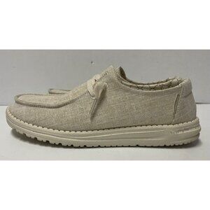 Hey Dude Wendy Sparkling Gold Women’s Size 8 Slip-On Loafers Lightweight Comfort